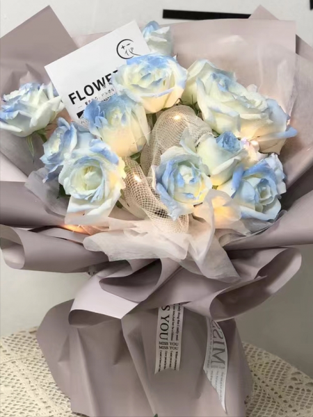 碎冰蓝玫瑰花语是什么意思