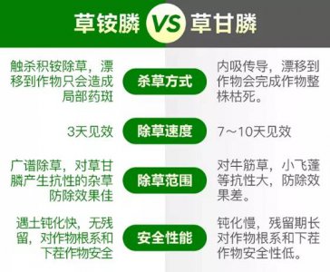 草铵膦简介 草铵膦和草甘膦的的区别