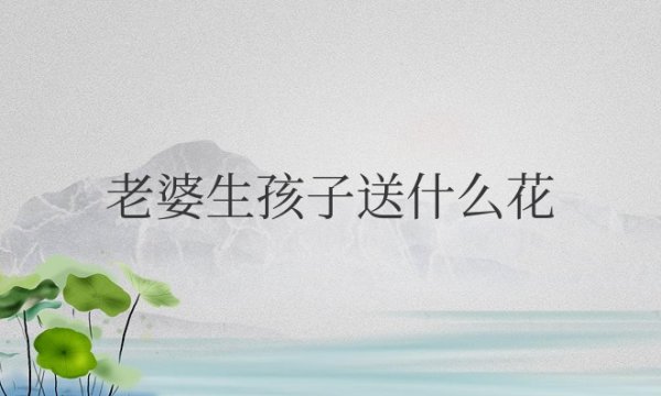 老婆生孩子送什么花寓意好